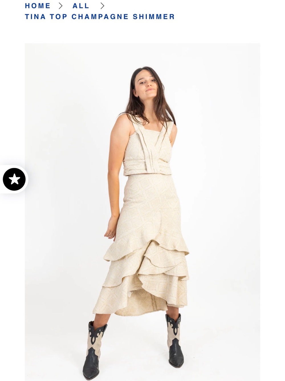 KOCH Tina top Greta Skirt in Champagne